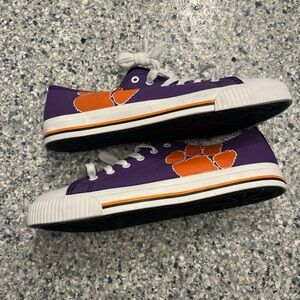 Clemson Tigers Purple and Orange Sneakers